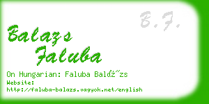 balazs faluba business card